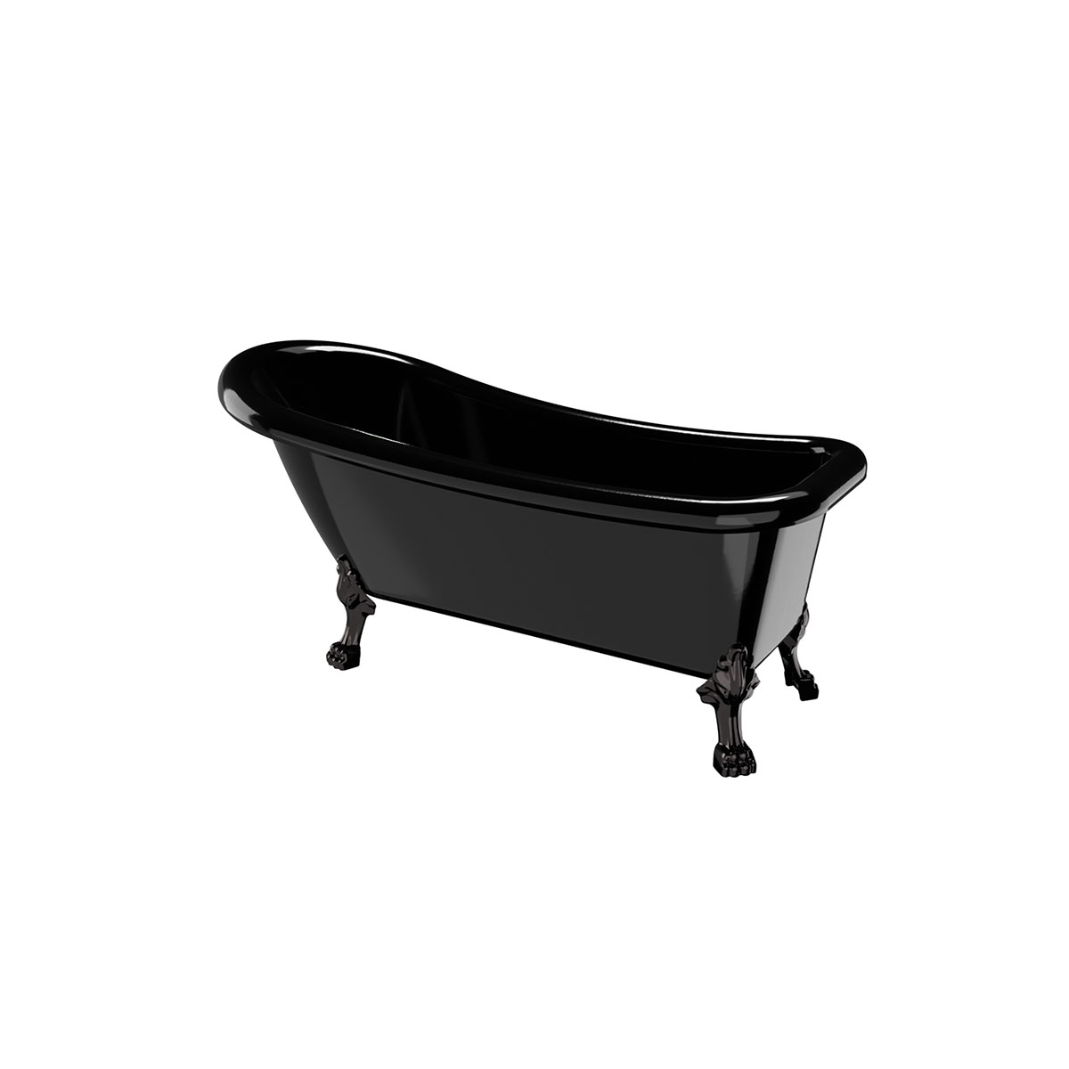 Badkar Noro Old England 1530 mm Svart