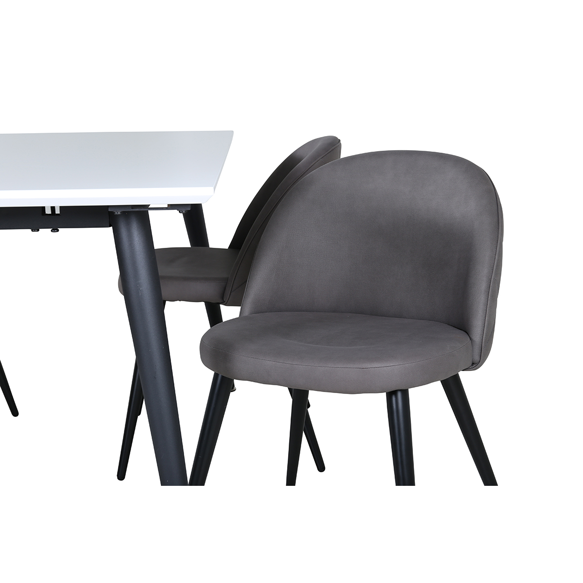 Matgrupp Venture Home Jolie med 4 Valentina Stitcthes Stolar Mikrofiber