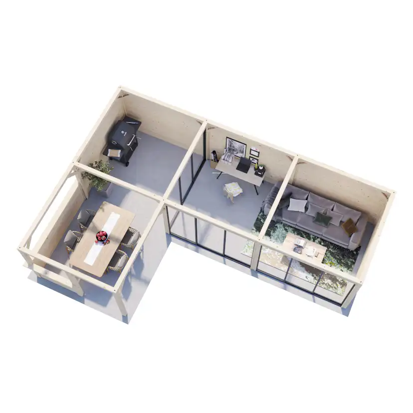 Uterum Palmako Lenna 33,2 m2 Set 420 Slide