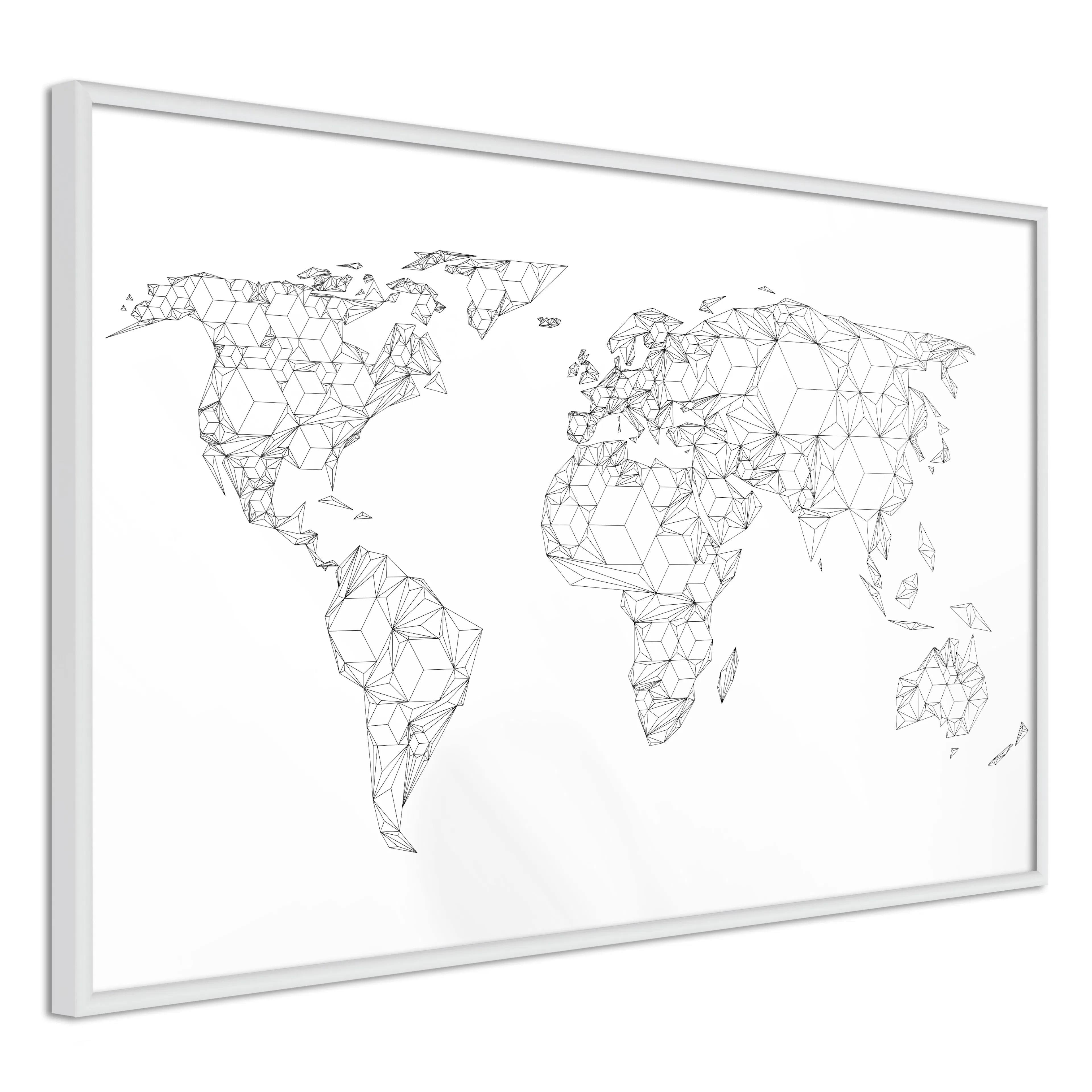 Poster Artgeist Affisch Geometric Map