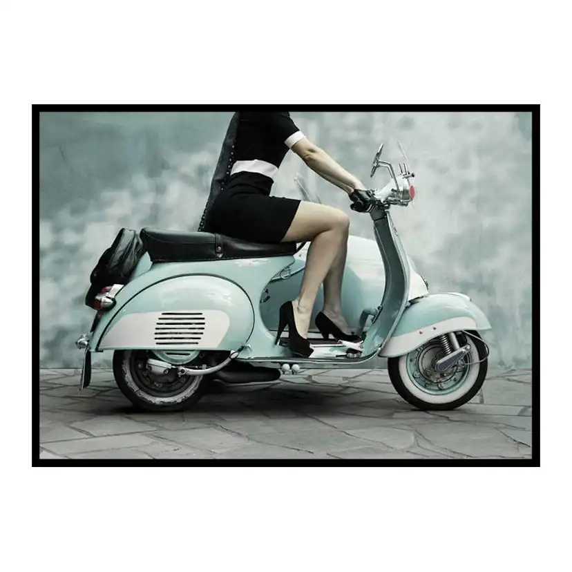 Vintage Scooter 21x30 cm