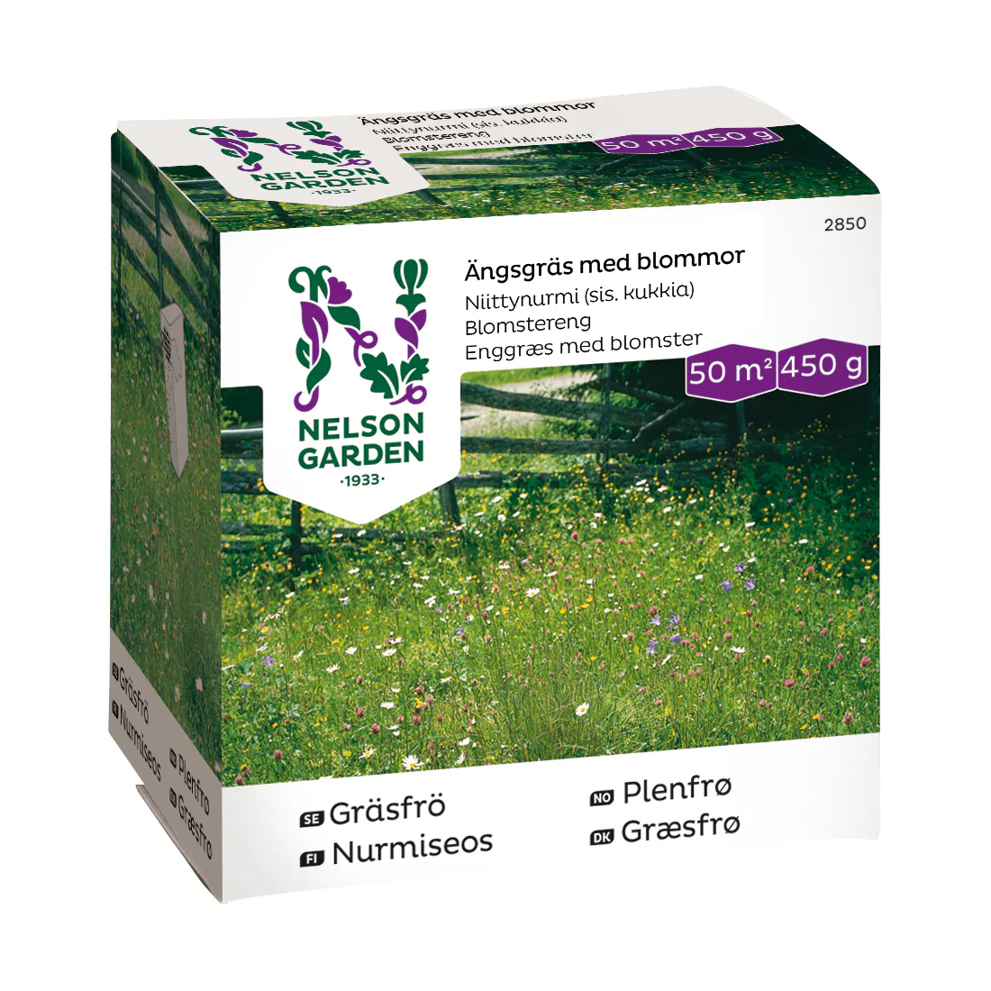 Gräsfrö Nelson Garden Ängsgräs med Blommor