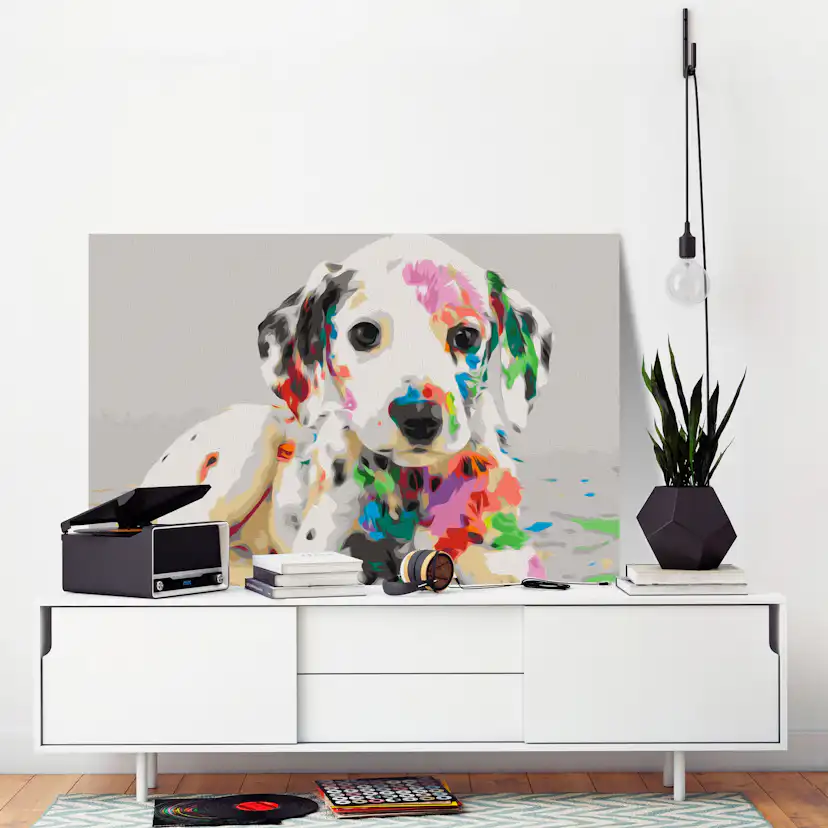 Gör-det-själv Målningar Arkiio Colourful Puppy