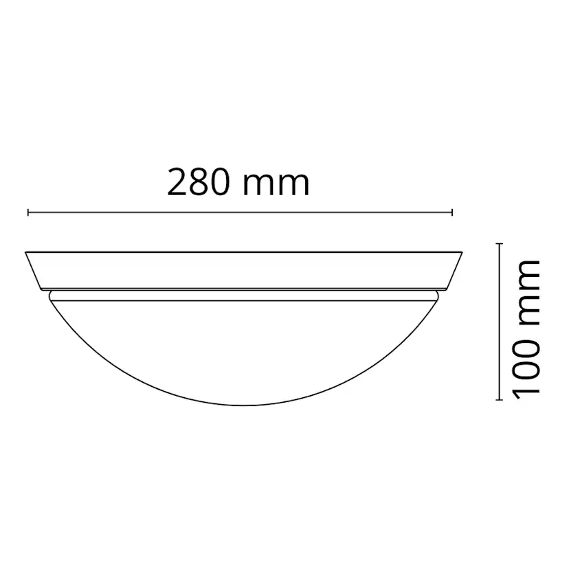 Plafondarmatur SG ARMATUREN Calando 11W 650Lm 3000K IP44 LED
