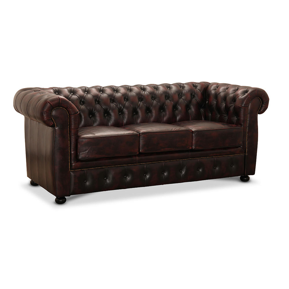 Liverpool 3-sits WO/Split Burgundy Burgundy