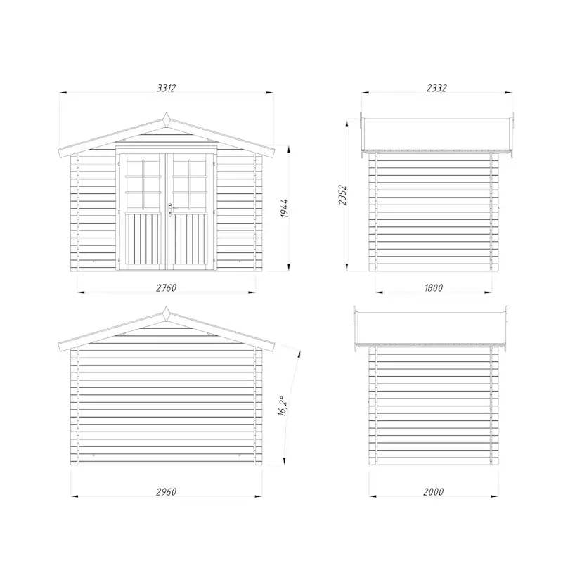 Stuga Palmako Valentine 5,0 m2
