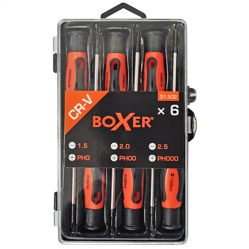 Set Boxer Med Precisionsskruvdragare 6-delar