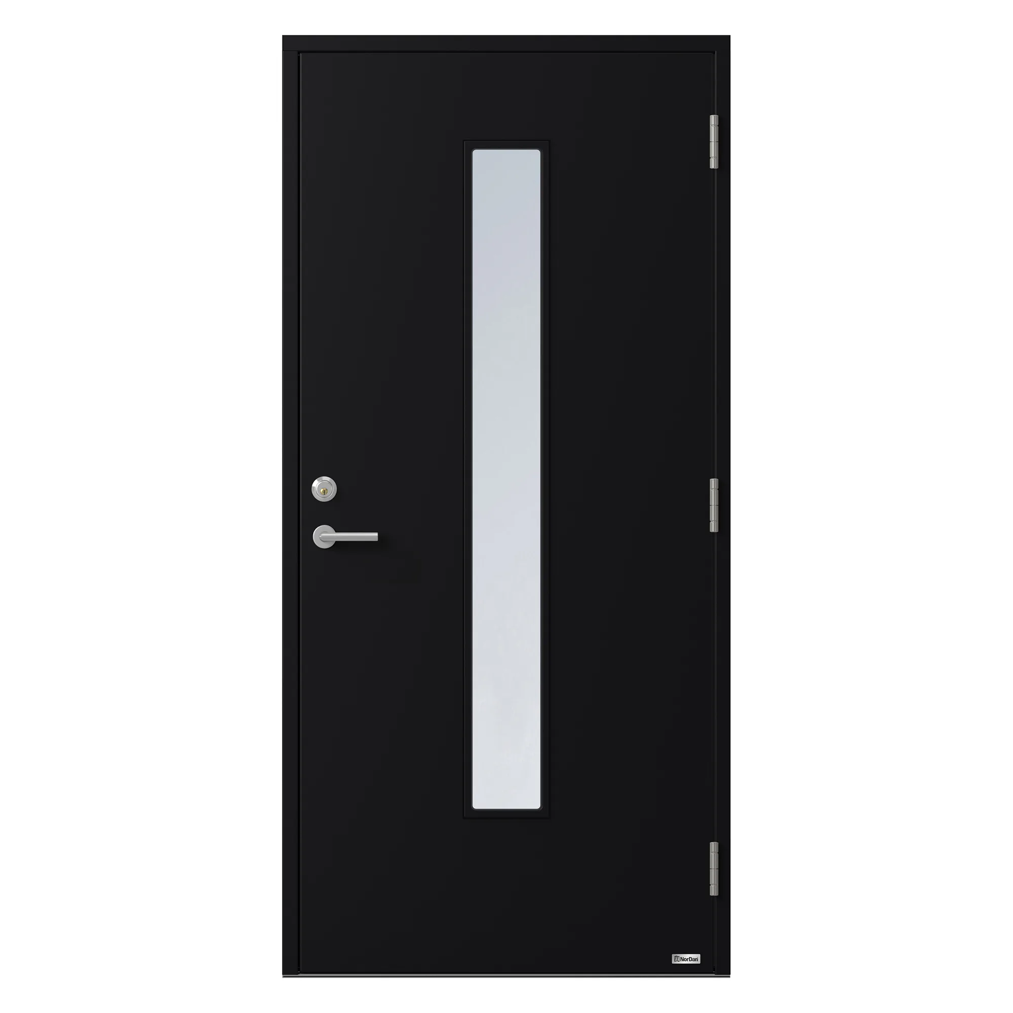 Linjalen 838G 10X20 H RAL 9005 BxH: 100x200 Höger, Svart RAL 9005