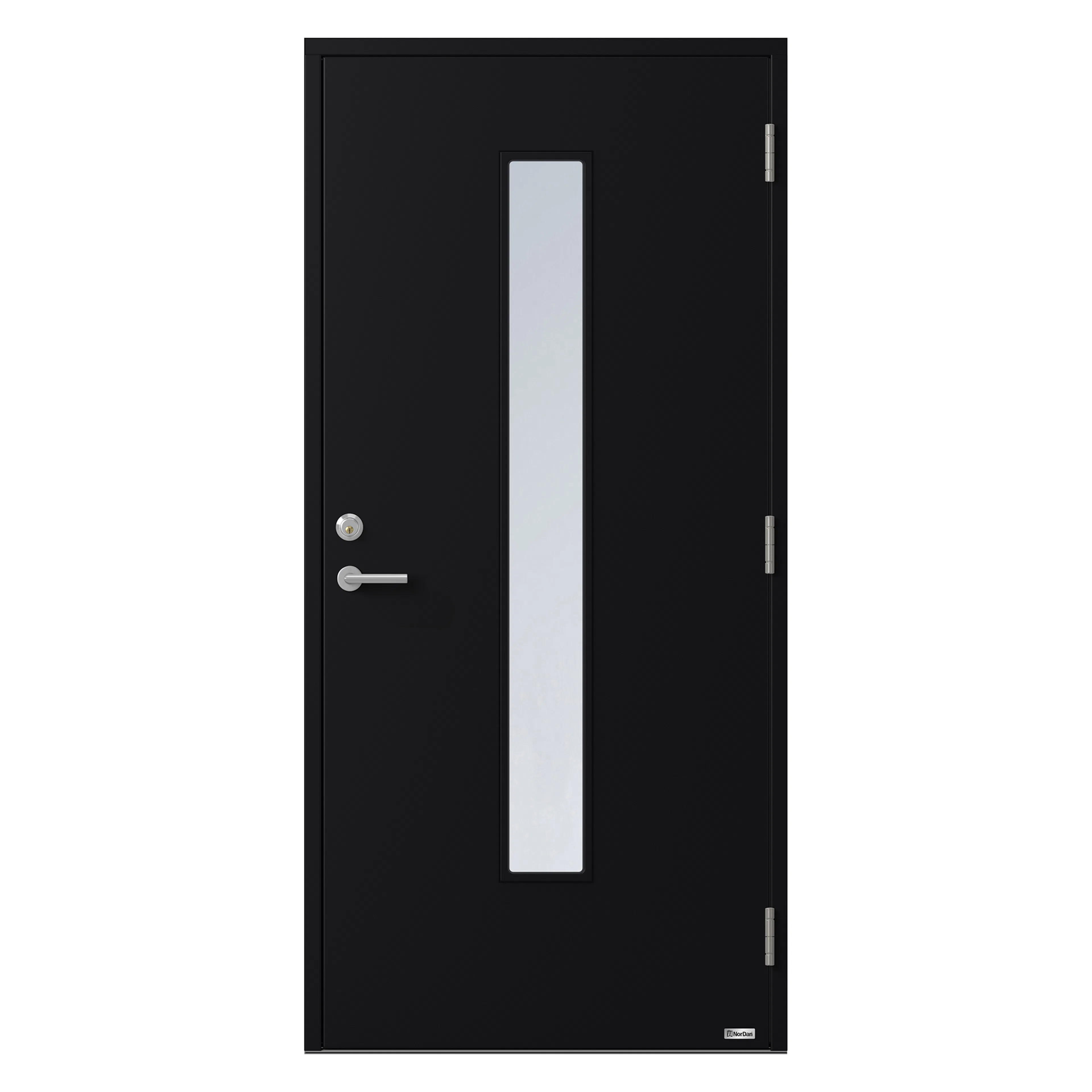 Linjalen 838G 10X20 H RAL 9005 BxH: 100x200 Höger, Svart RAL 9005