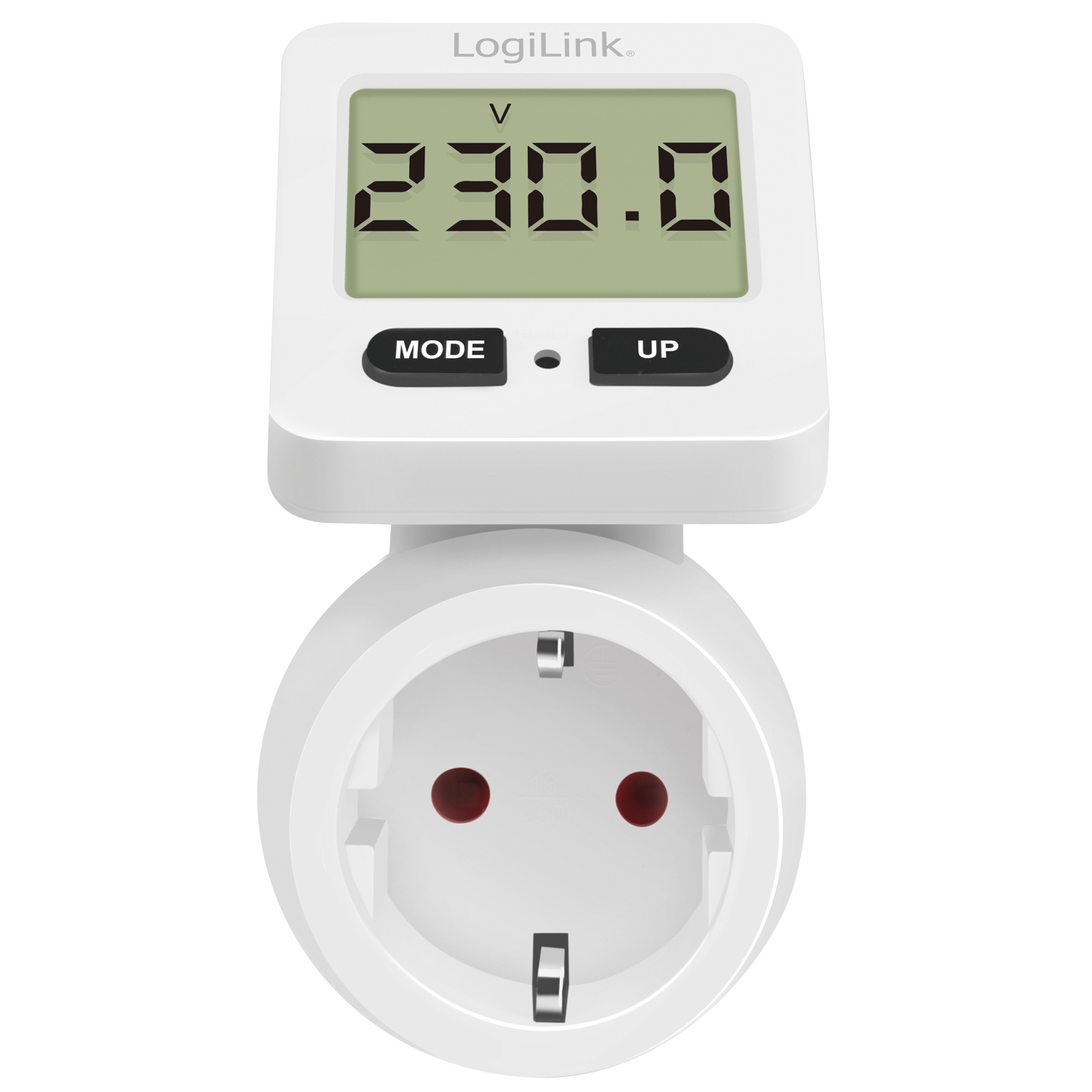 Energimätare LogiLink Med Kostnadsberäkning och Roterbar Display