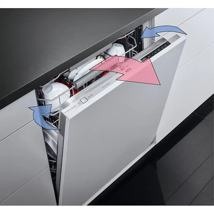 Integrerad Diskmaskin AEG FSE85708P Helintegrerad för IKEA Metod