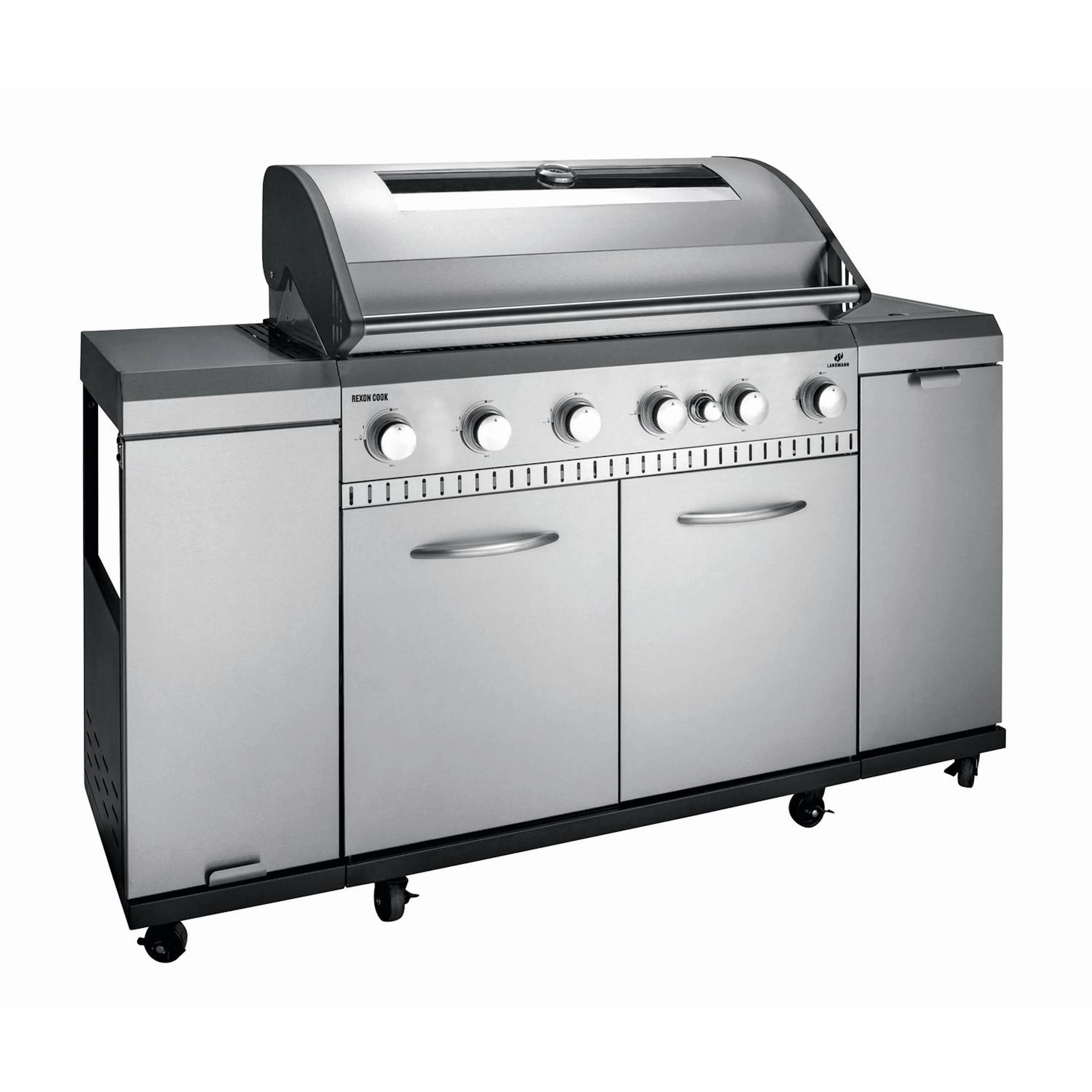 Gasolgrill Landmann Rexon 6.1 PTS cooK Rostfritt Stål 12120