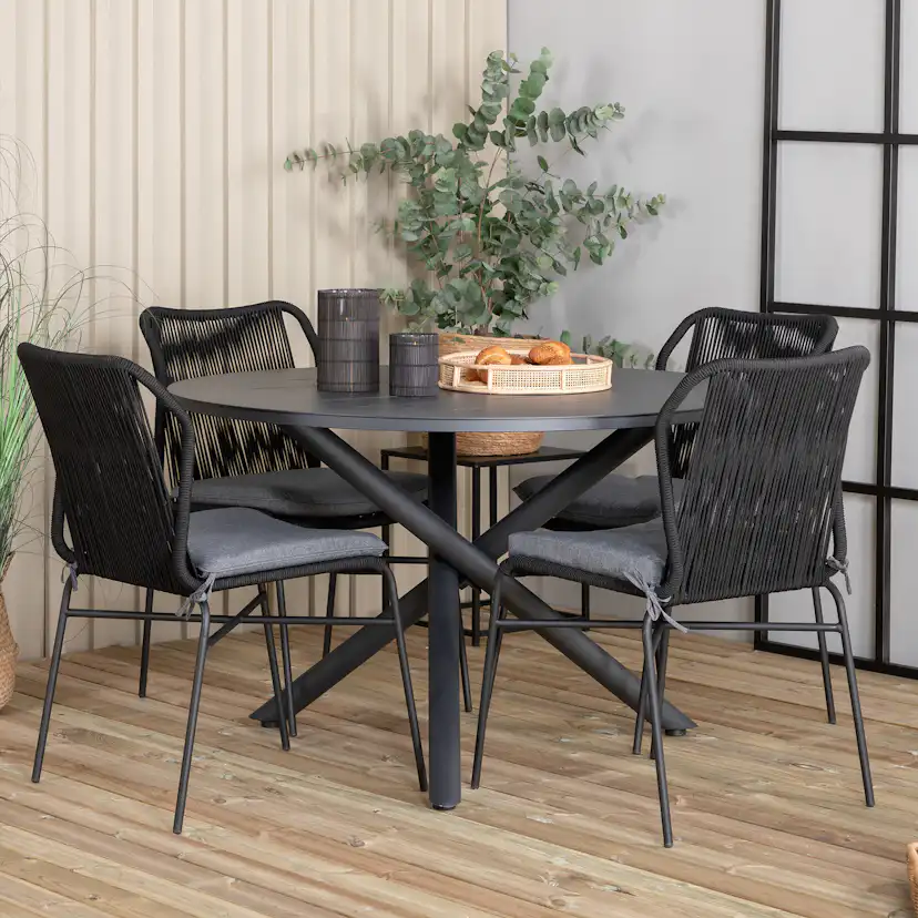 Matgrupp Venture Home Ande med 4 Julle Matstolar