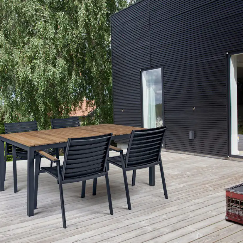 Trädgårdsgrupp Cinas Mood Extreme Teak med 4 Stolar