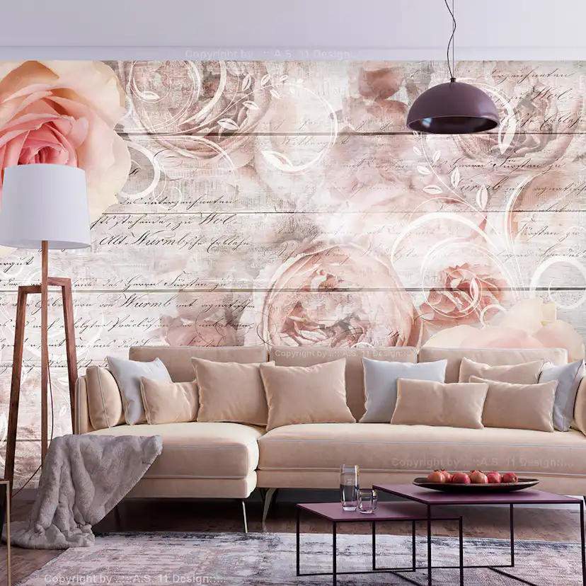 Fototapet Arkiio Rose Work Självhäftande