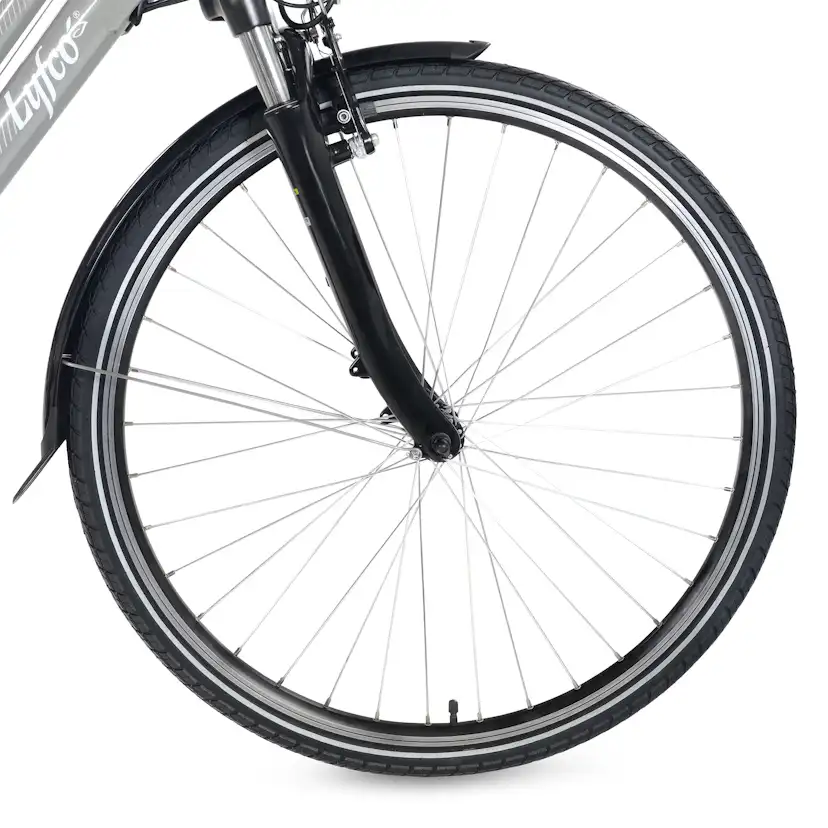 Elcykel Lyfco Dam 28" - Ellen 13 Ah Silver