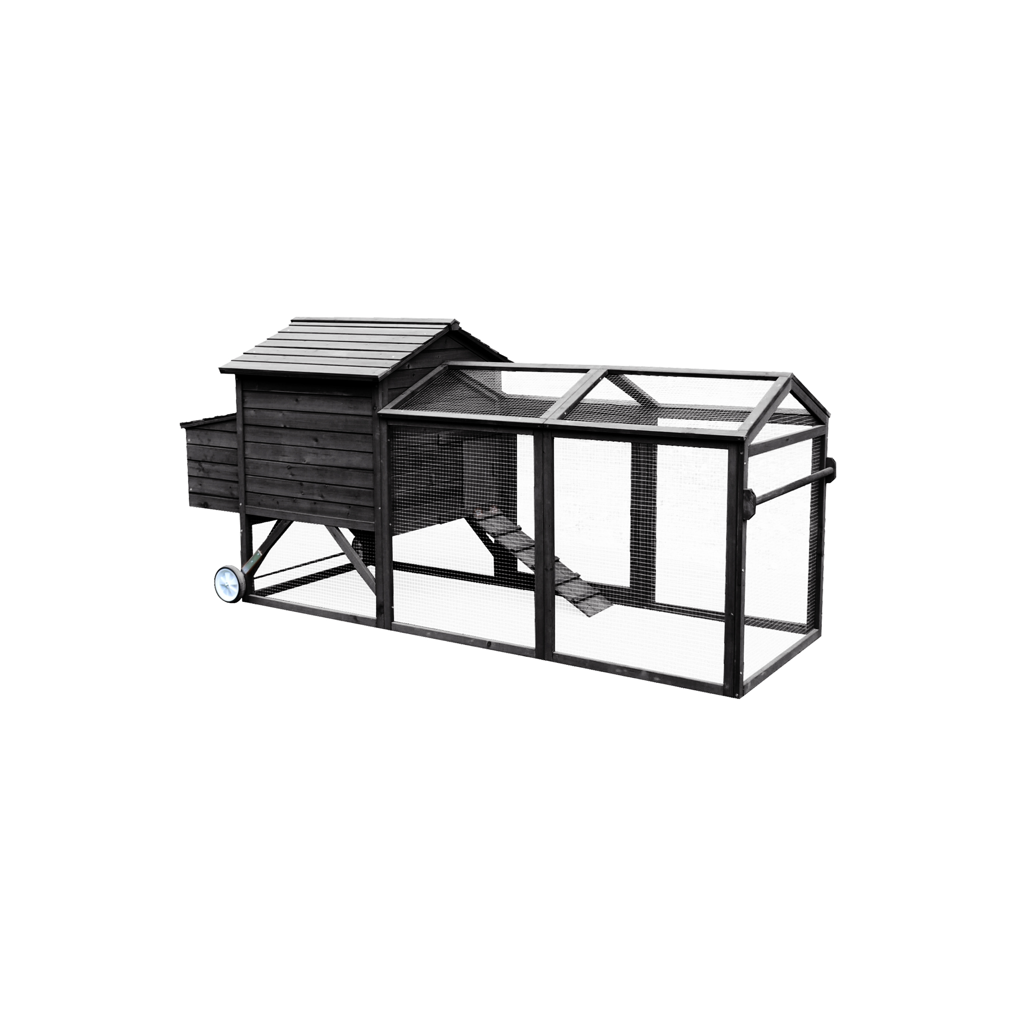 Hönshus Hortus Svart 245 x 90 x 113 cm