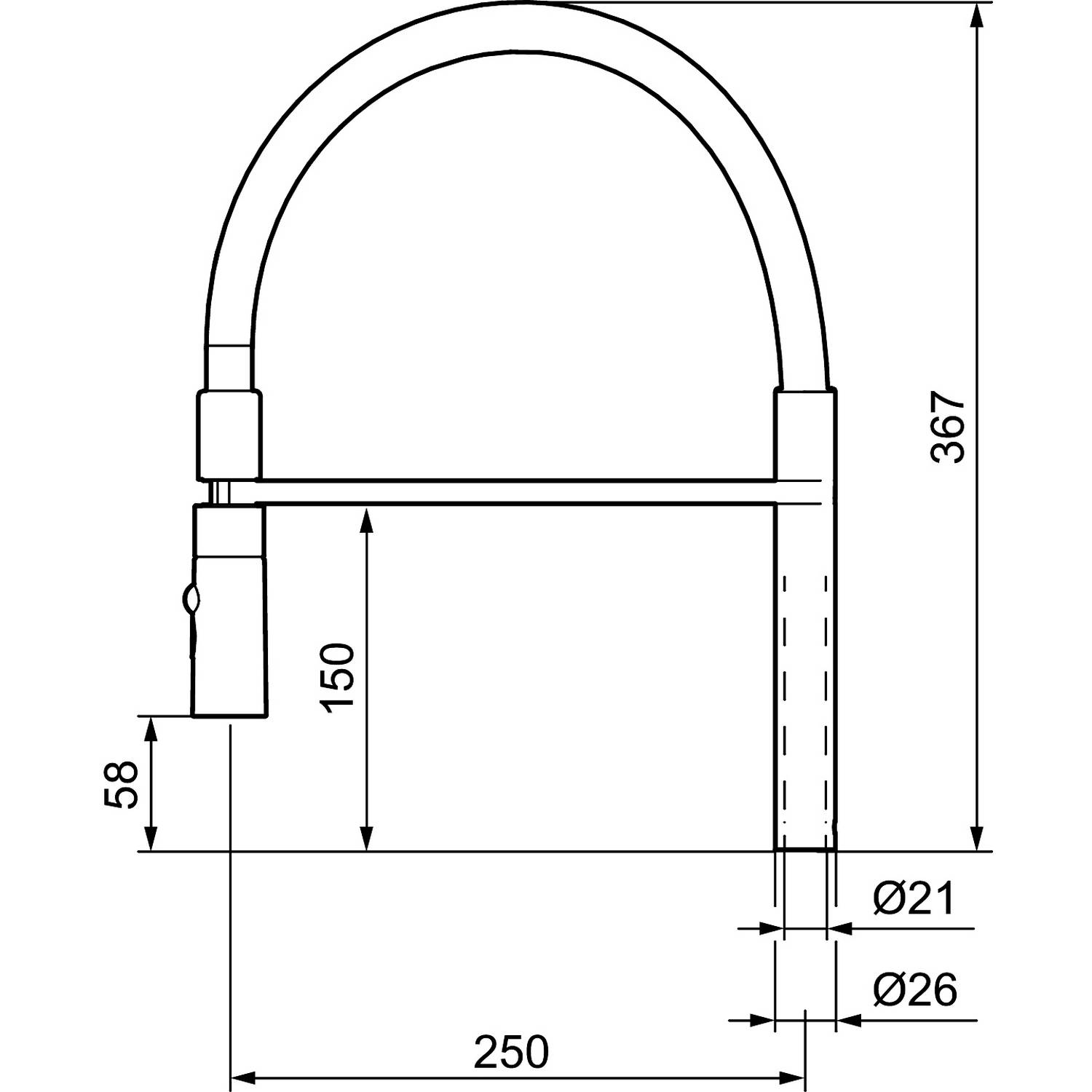 Utloppspip Mora One Miniprofi