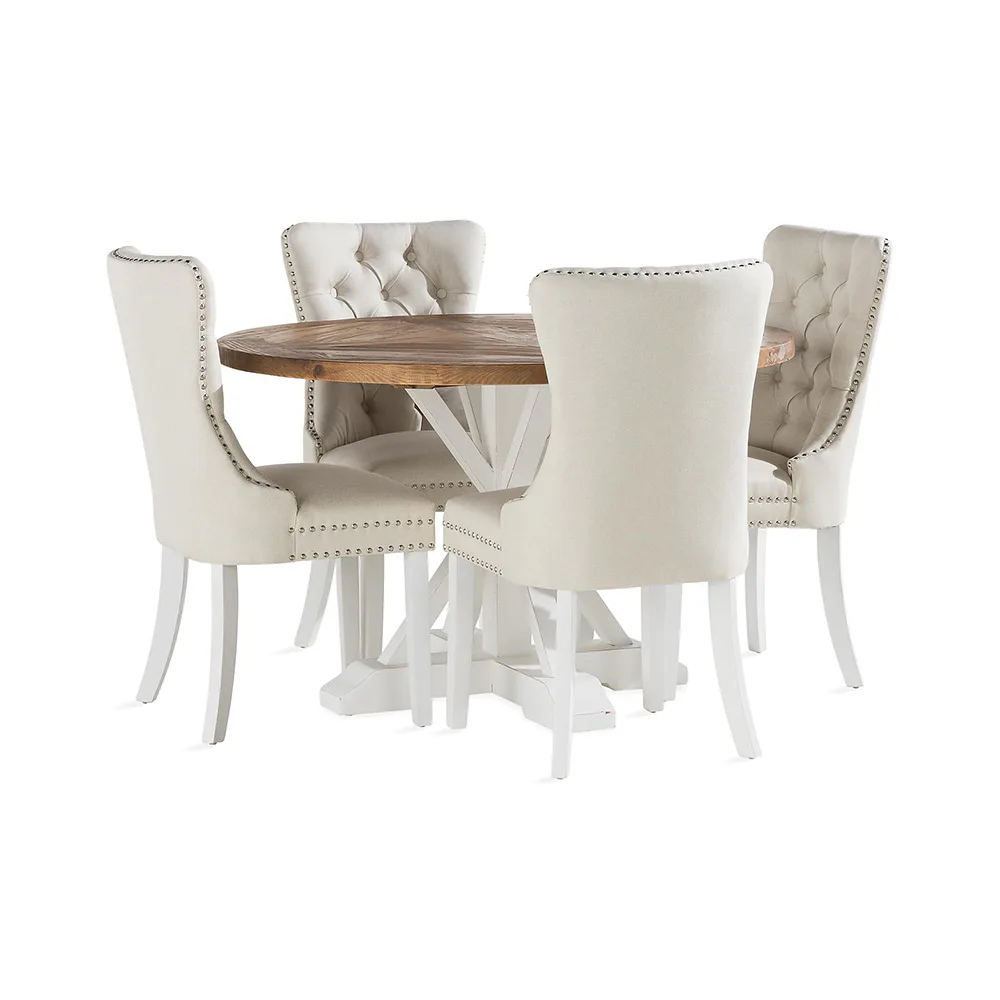 Matgrupp In Living Lyon med 4 Bergviken Stolar