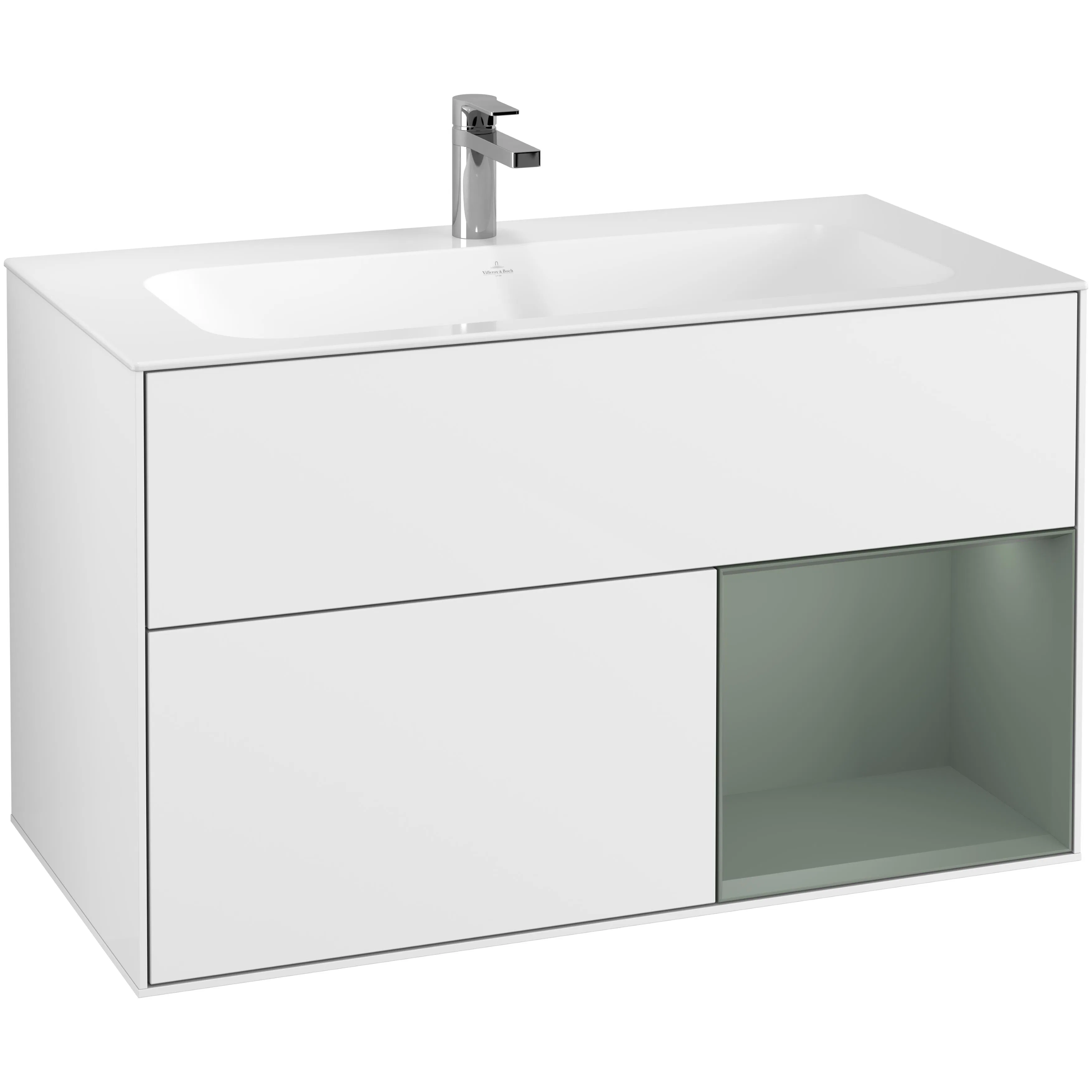 Tvättställsskåp Villeroy & Boch Finion med 2 Lådor och Hylla för Inbyggt Tvättställ