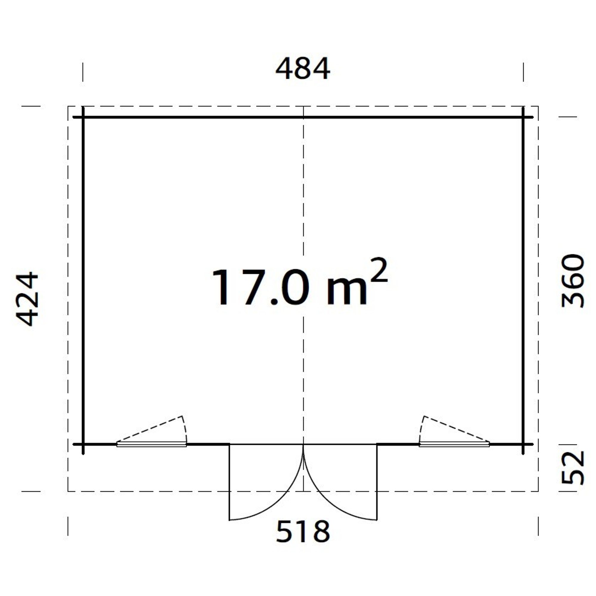 Stuga Palmako Klara 17,4 m2