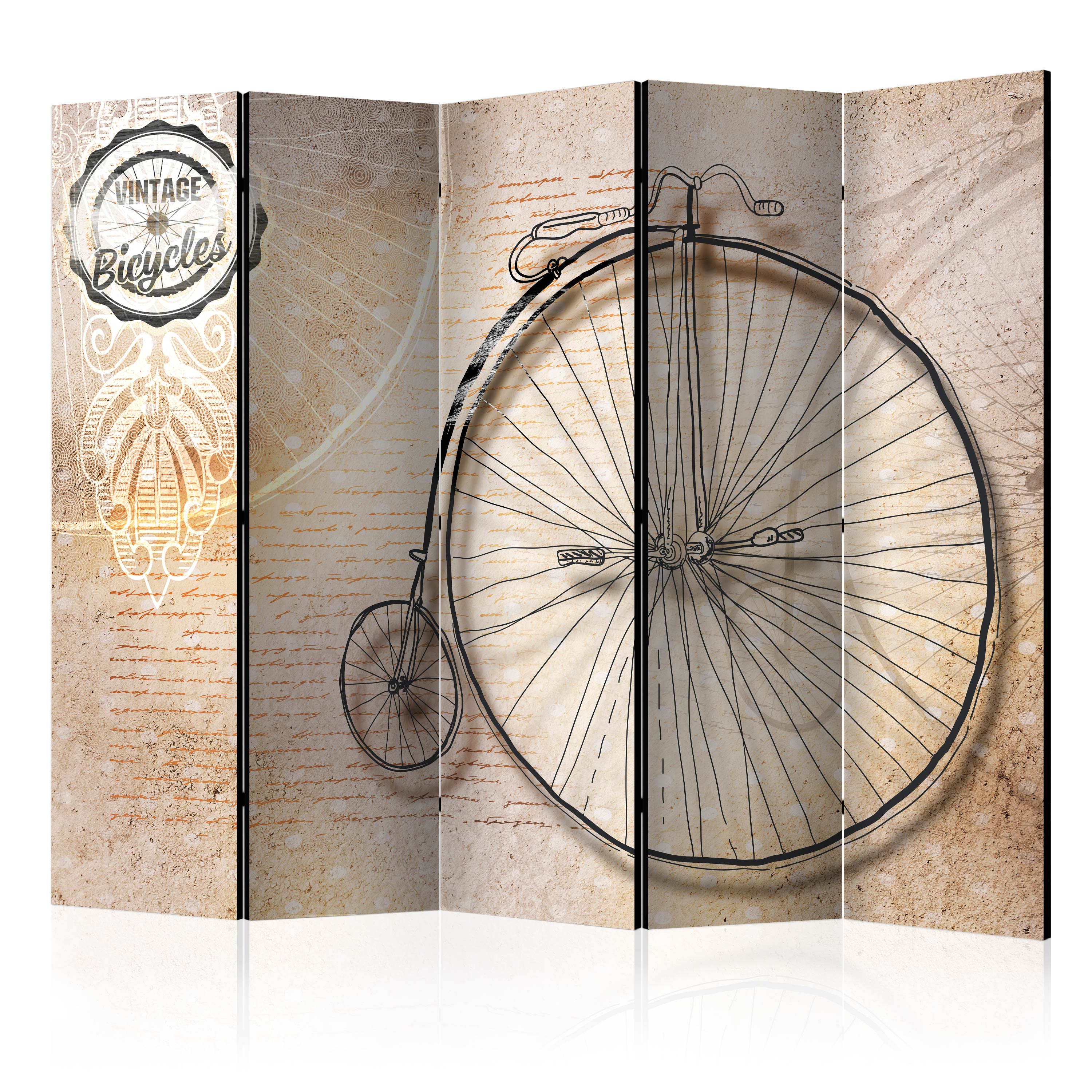 Rumsavdelare Arkiio Vintage Bicycles Sepia II 225x172 cm