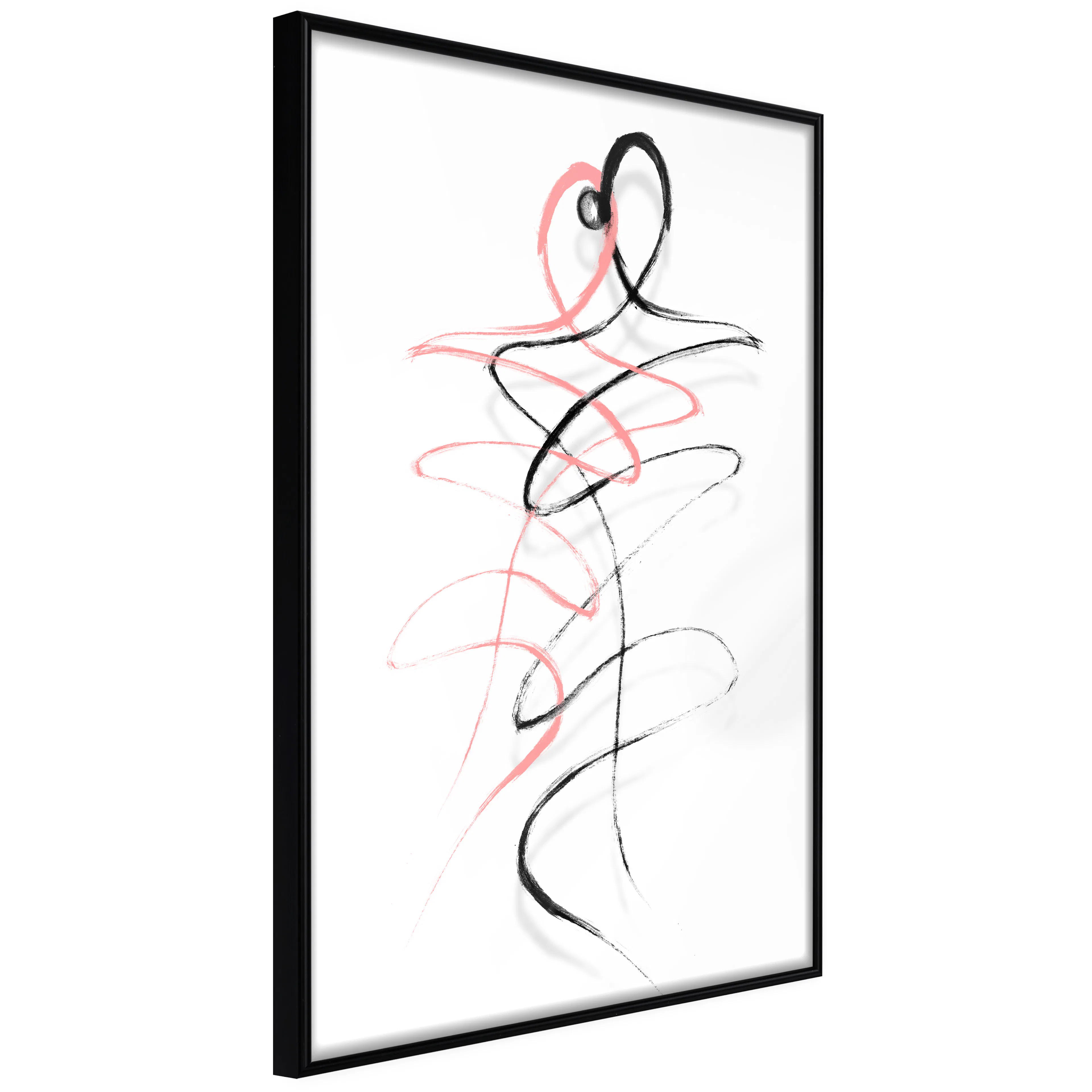 Affisch - Tangled Passion [Poster] 40x60 Svart ram, 40x60 cm
