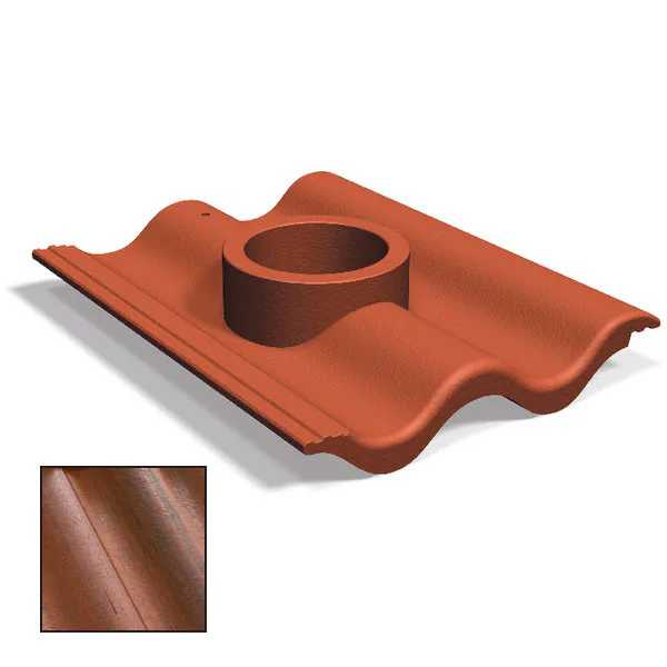 Antik Tegelröd/Svart