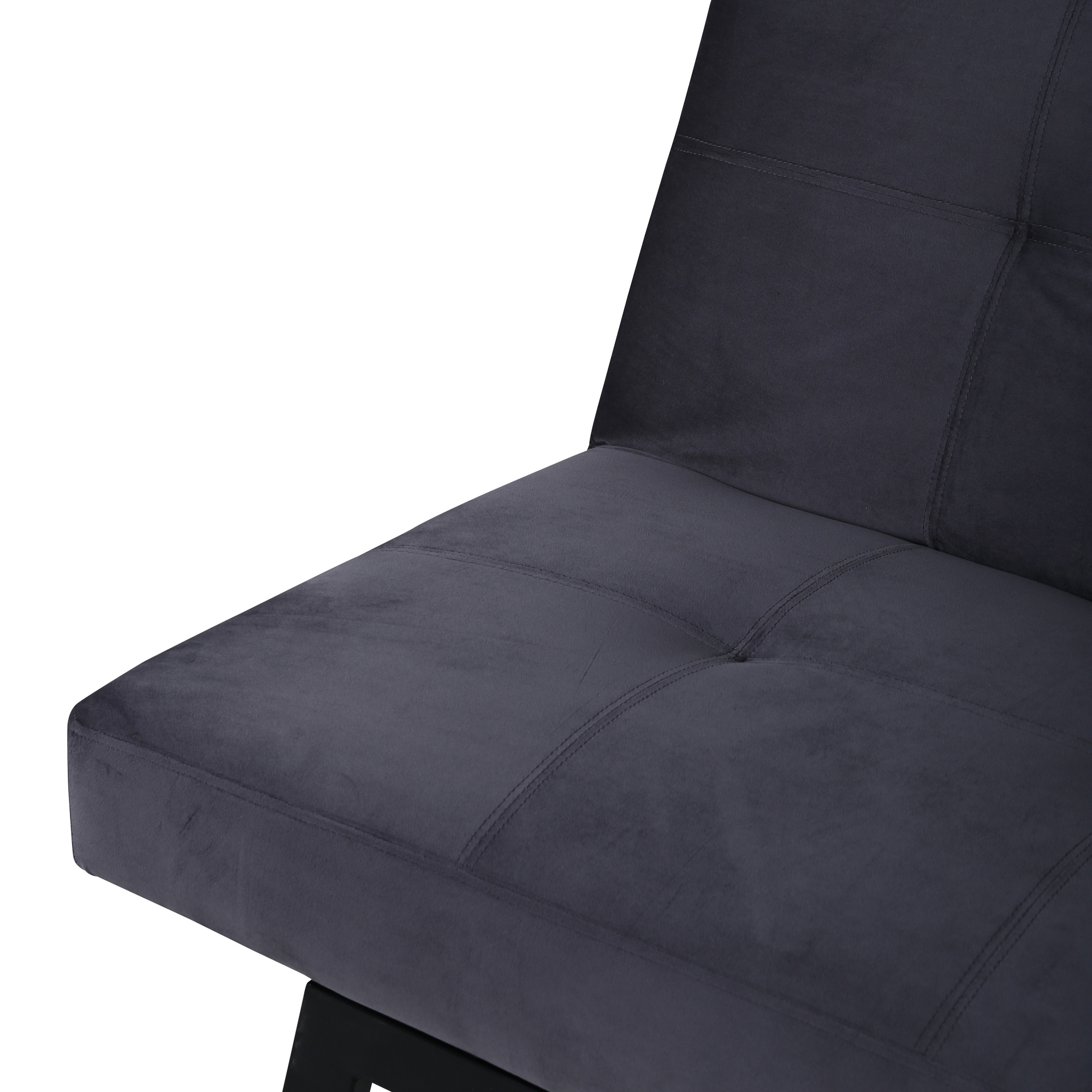Bäddsoffa Venture Home Bodil Grå Sammet 2-sitssoffa 180x80x55 cm 1 Sovplats