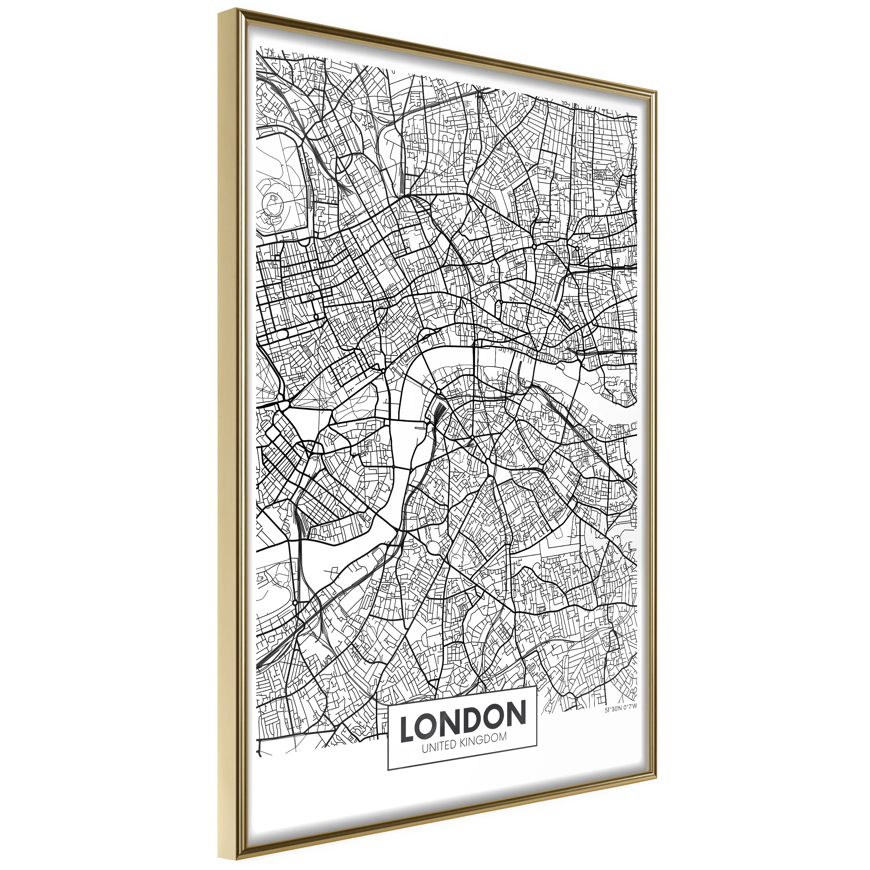Poster Artgeist Affisch Map of London
