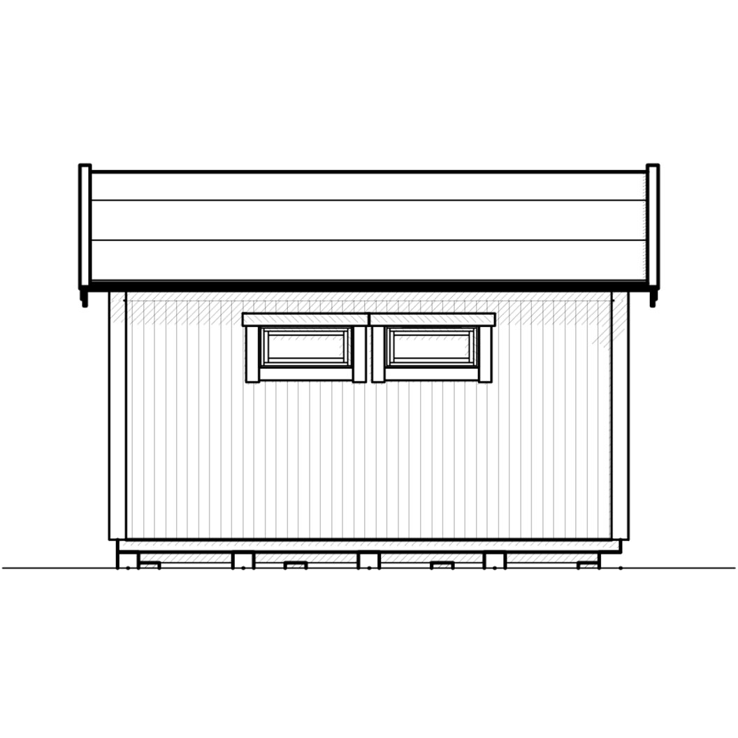 Attefallshus Vibostugan Njuta 20-1 19,6 m² Trähus