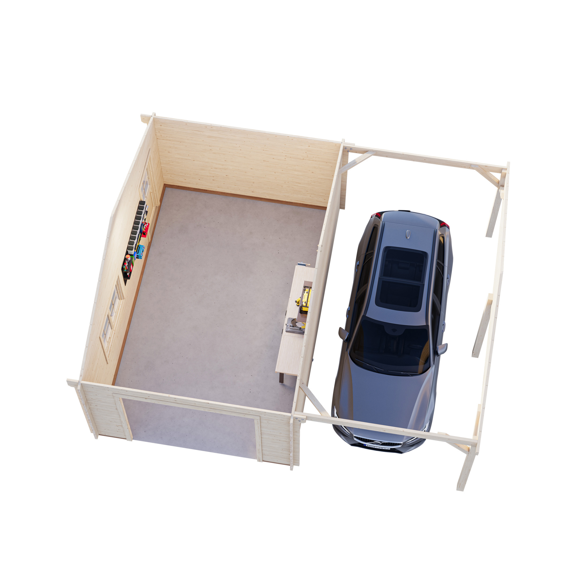 Roger 19,0+16,2 m2 kit WTDIP Impregnerad transparent