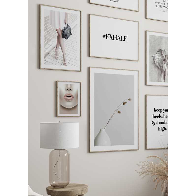 Poster Gallerix Dried Flower White Vase