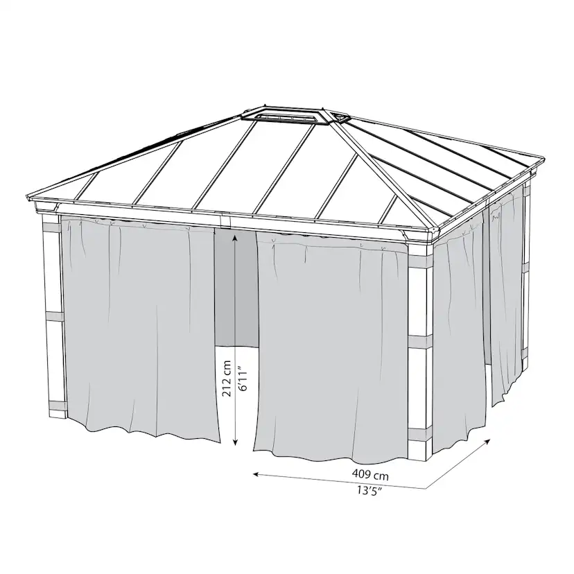 Gardinset Canopia by Palram till Dallas 4300