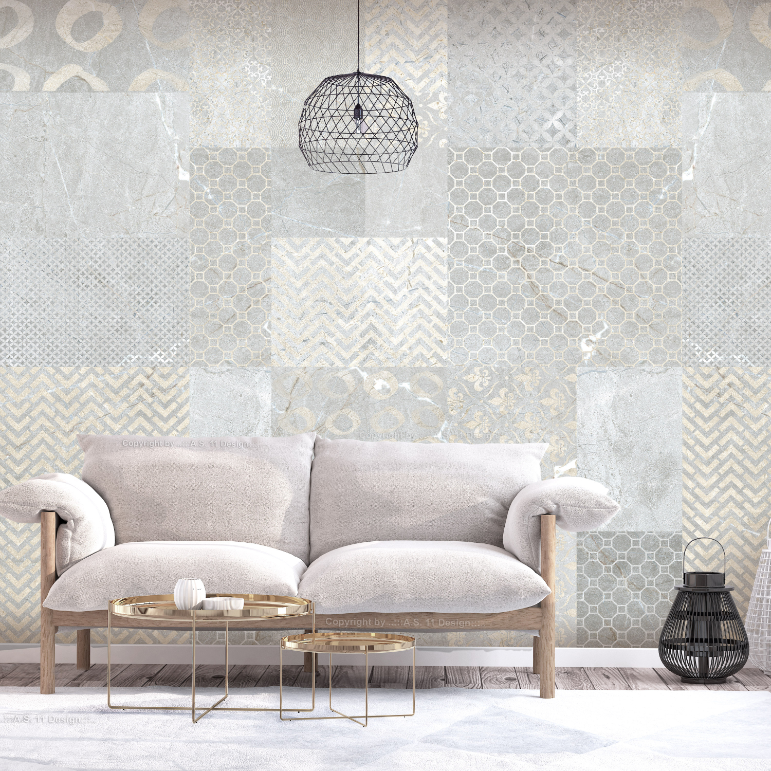 Fototapet Arkiio Tiles 450x315 cm