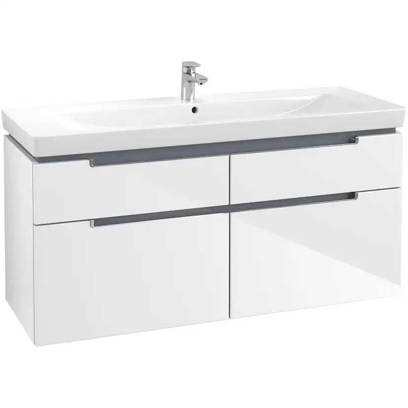 Tvättställsskåp Villeroy & Boch Subway 2.0 med 4 Lådor för Skåpstvättställ