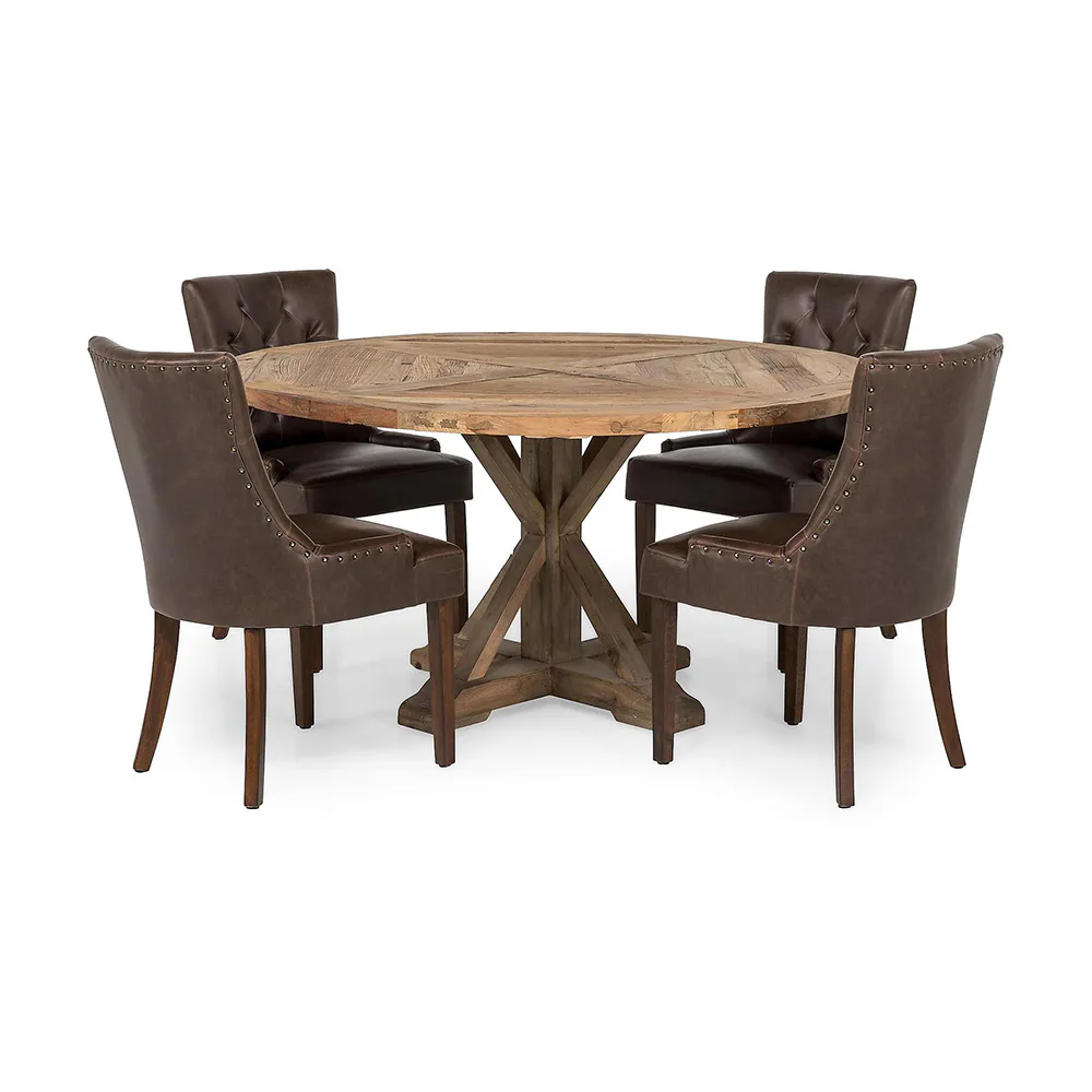 Matgrupp In Living Lyon 150 cm Rund med 4 Tuva Fåtölj