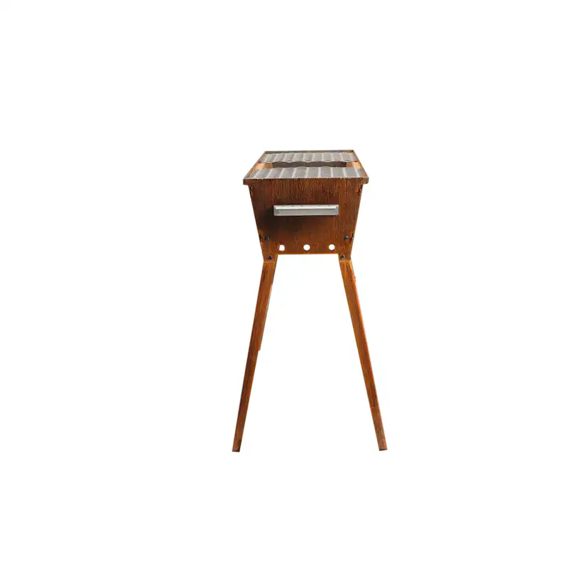 Kolgrill GrillSymbol Naked Chef XL i Cortenstål med Ventilationsgaller