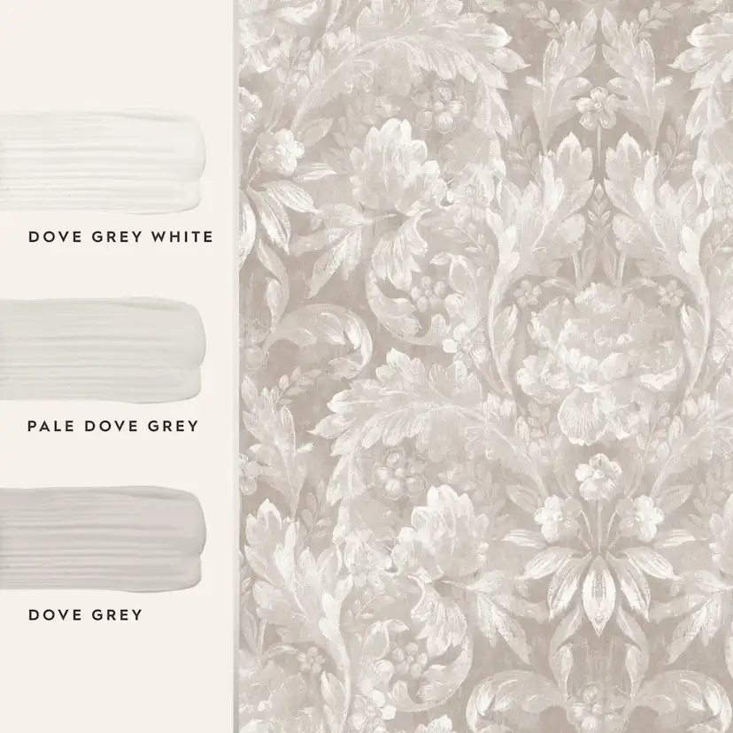 Tapet Laura Ashley Apolline Dove Grå 119843