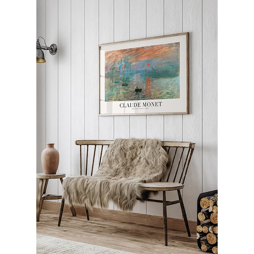 Poster Gallerix Impression Sunrise 1872 By Claude Monet