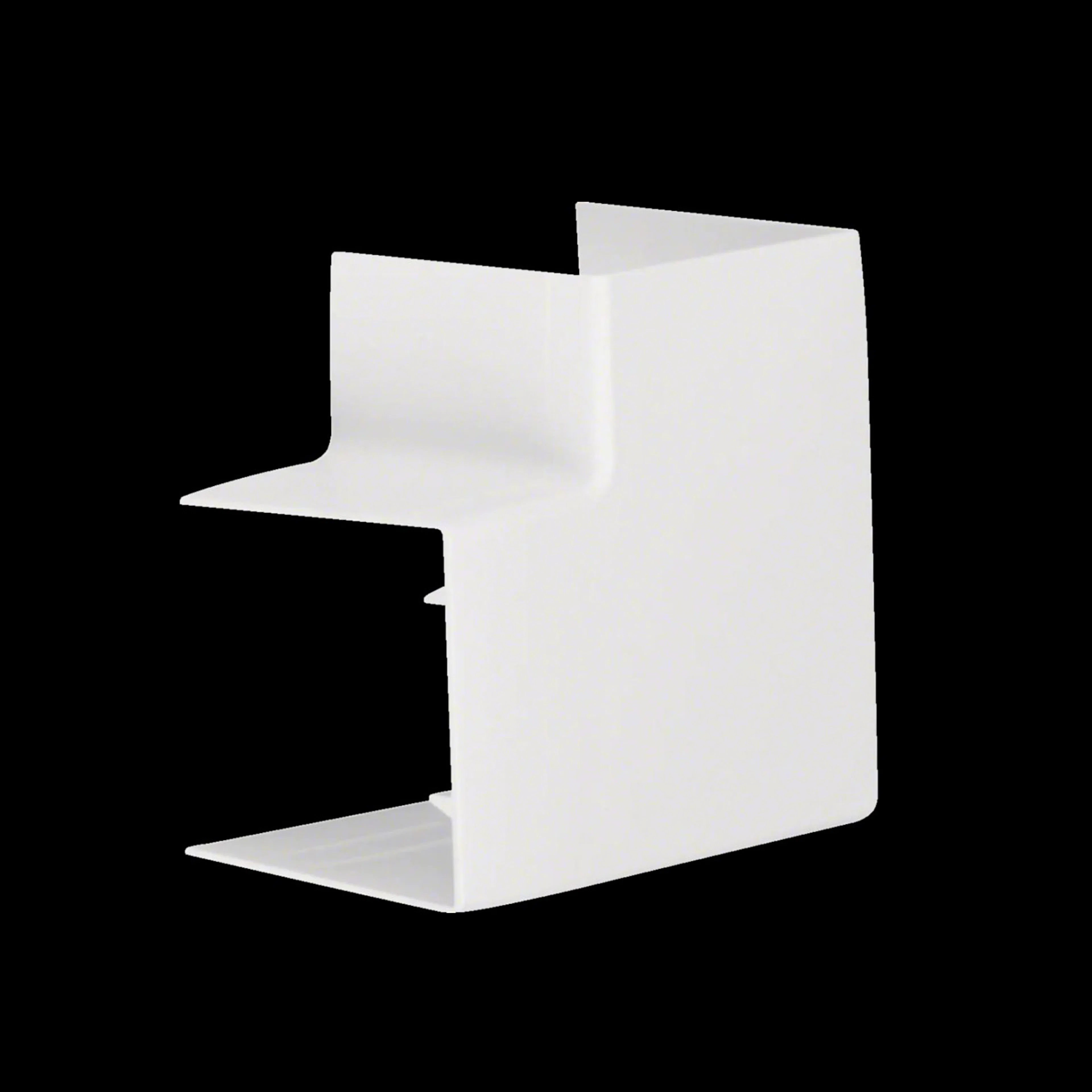 L-Vinkel till Matarkanal Hager Flexibel LF/LFH 60 x 60 mm Halogenfri Vit RAL 9016