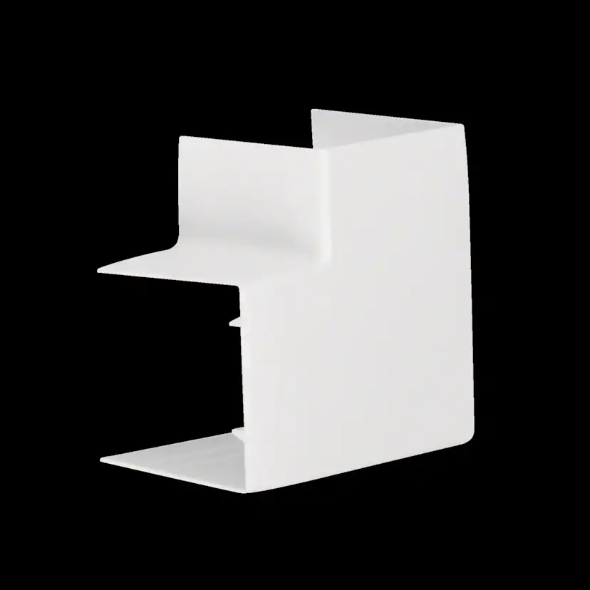 L-Vinkel till Matarkanal Hager Flexibel LF/LFH 60 x 60 mm Halogenfri Vit RAL 9016