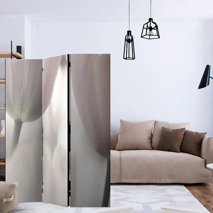 Rumsavdelare Arkiio Tulips Fine Art Black And White 135x172 cm