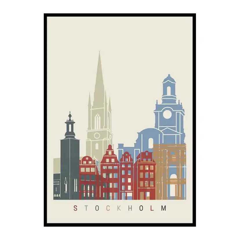 Poster Gallerix Stockholm Landmarks