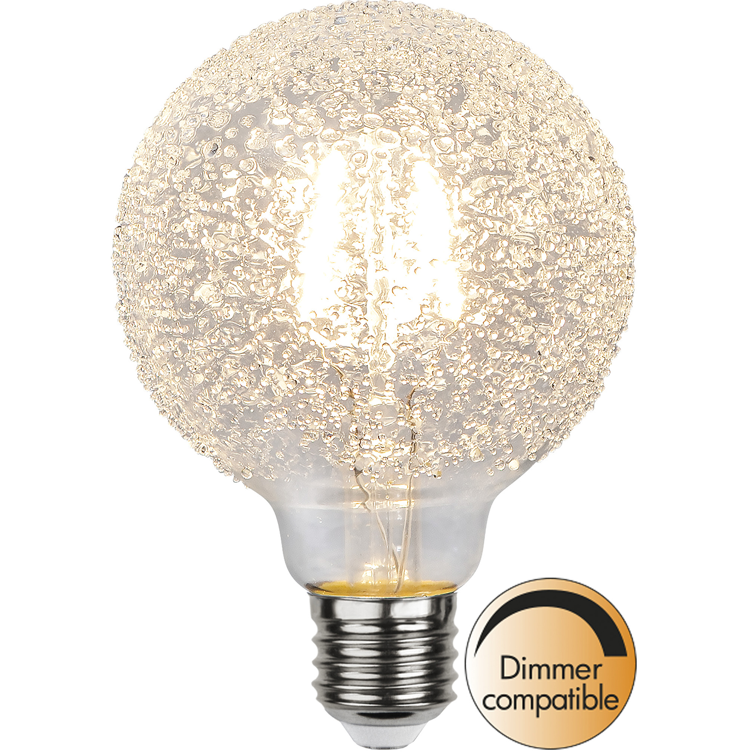 LED-lampa Star Trading Filament E27 G95 Decoled Dimbar 1W
