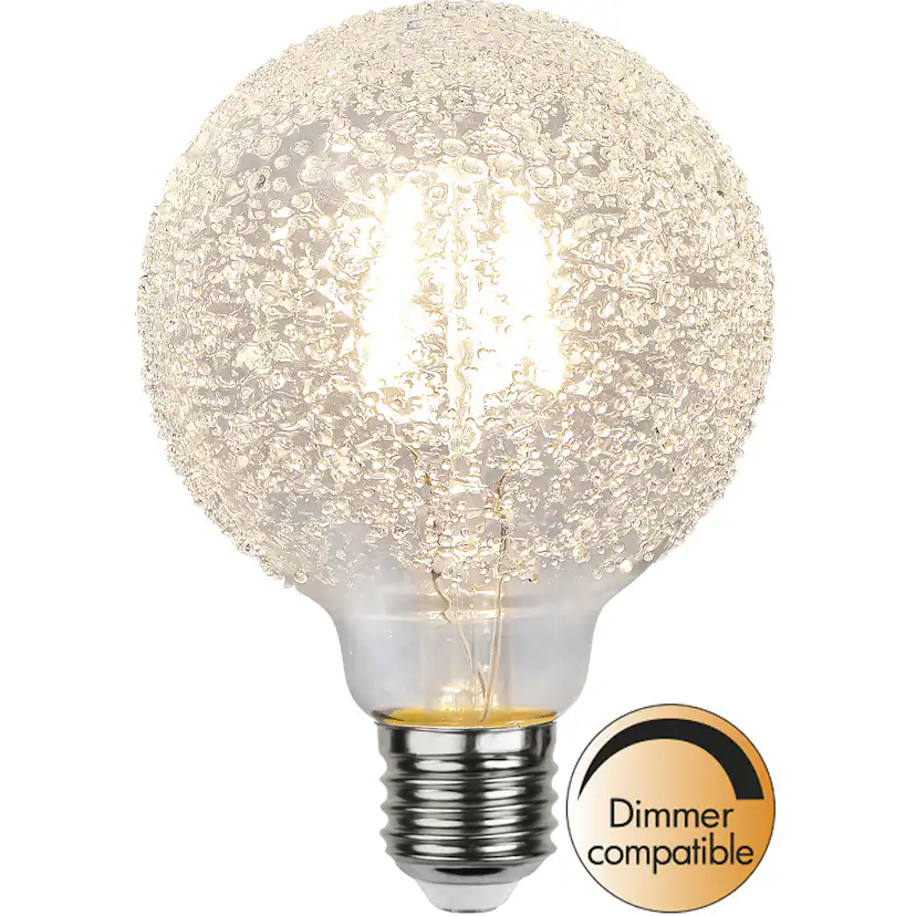 LED-lampa Star Trading Filament E27 G95 Decoled Dimbar 1W