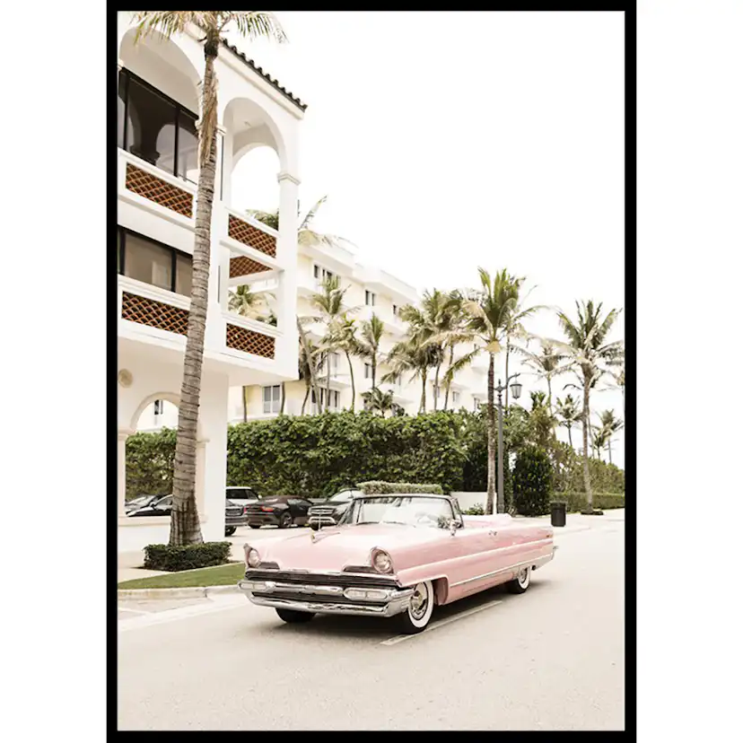 Poster Gallerix Vintage Pink Car