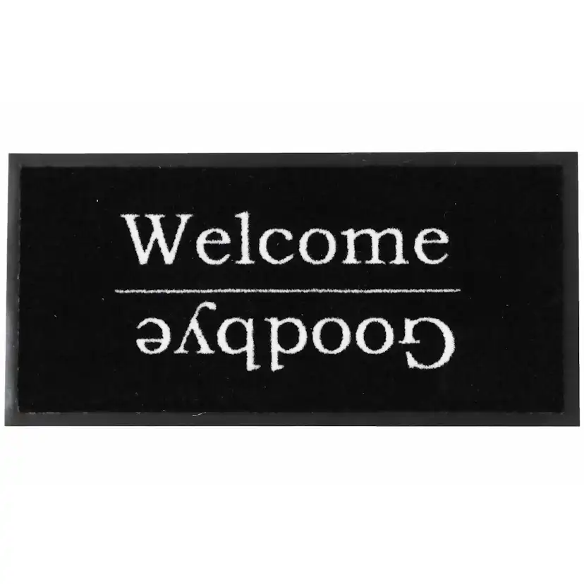 Dörrmatta InHouse Group Welcome Svart 40x80 cm