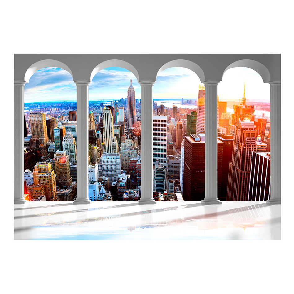 Pillars and New York 350x245 Storlek: 350x245 cm