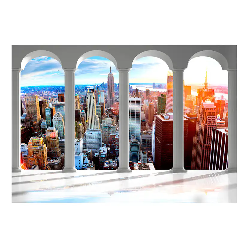 Pillars and New York 350x245 Storlek: 350x245 cm